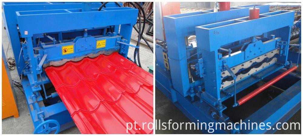 Máquina de prensagem de telha vitrificada Glazed tile roll forming machine